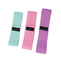 Non Rolling Soft Fabric Workout Exercise Fitness Training Booty Hip Resistance Bands Set