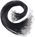 Hot Extender Chain New Custom Length Wholesale 50+5cm Braided Leather Rope Pendant Necklace Cord for Jewelry Making