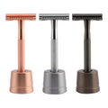 Hot Selling Safety Shaving razor and Stand Double Edge Safety razor Set for Men MegaBDM