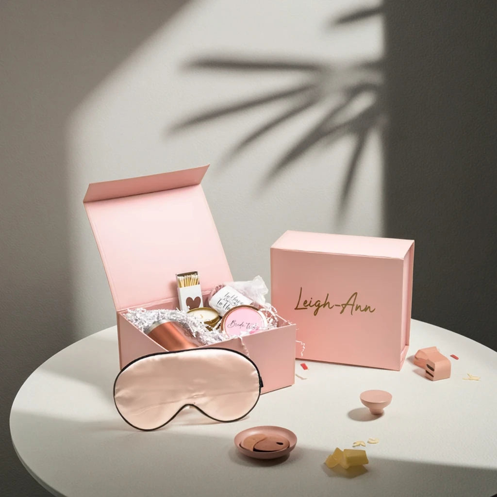 Magnetic Foldable Eco-Friendly Recycled Materials Gift Box with Embossing & Matt Lamination-Cheap & in Stock for Holiday Gifting