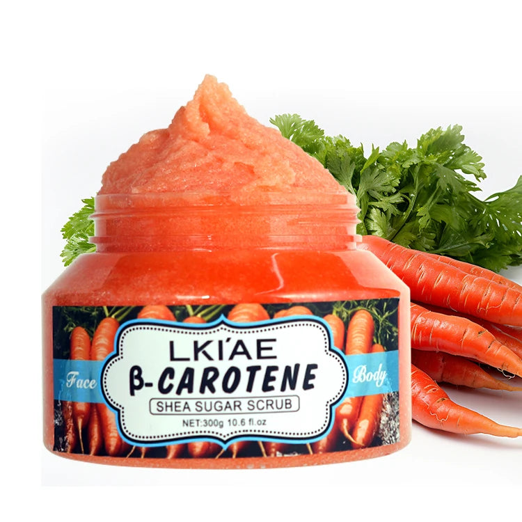 Customize Whitening Moisturizing Facial Scrub Fruit Carrot Coconut Blueberry Aloe Turmeric Vitamin C Exfoliating Skin Face Scrub