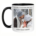Custom 11OZ Mug White Handle Wide Mouth 350ml Ceramic Tea Cups Coffee Sublimation Heat Transfer Ceramic