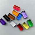 New Design 15mm Colorful Transparent Billiard Pool Cue Tip Ferrule for Sale
