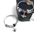 Bee Charms Women Stainless Steel Beads Crystal Fashion New Design Charm Bracelet