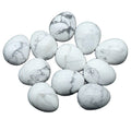 HZ Wholesale Bulk Natural Polished Crystal Howlite Stones Egg Shape Stone for Healing