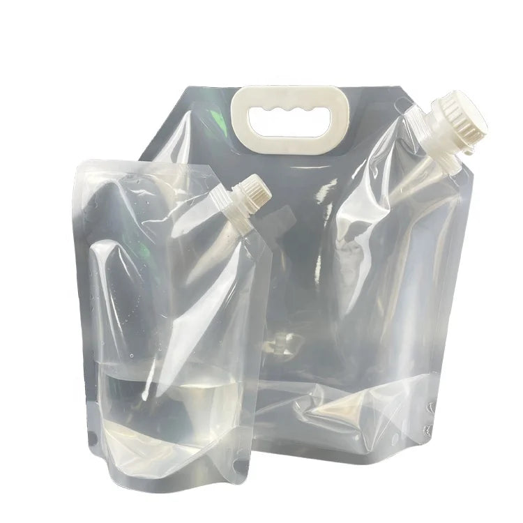 Transparent Spout Pouch 500ml 1L 2L 3L 5L Water Spout Pouch Liquid Bags Packaging