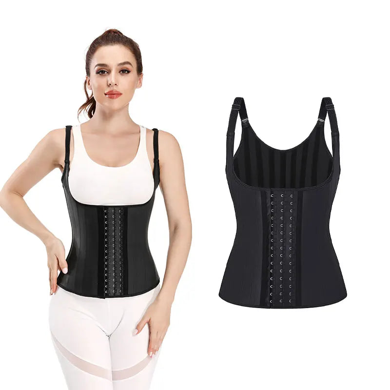 Women's Adjustable Strap 25 Steel Bone Waist Trainer Vest Tummy Control Shaper