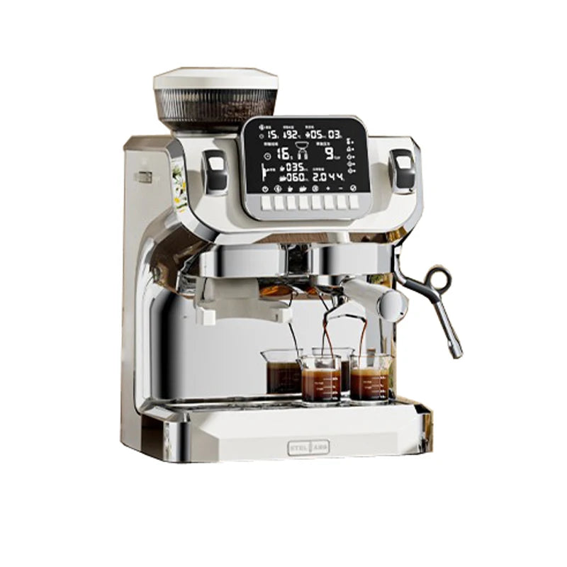 China Hotel Commercial Best Espresso Cafetera Coffee Maker Espresso 3 in 1 Coffee Machine Espresso With Grinder