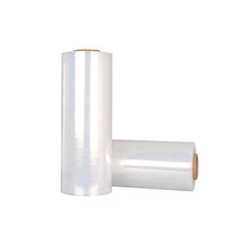 LLDPE Plastic Film Jumbo Roll Stretch Wrap 50cm Width Clear Packaging Pallet Wrapping Soft Moisture Proof Glossy Surface