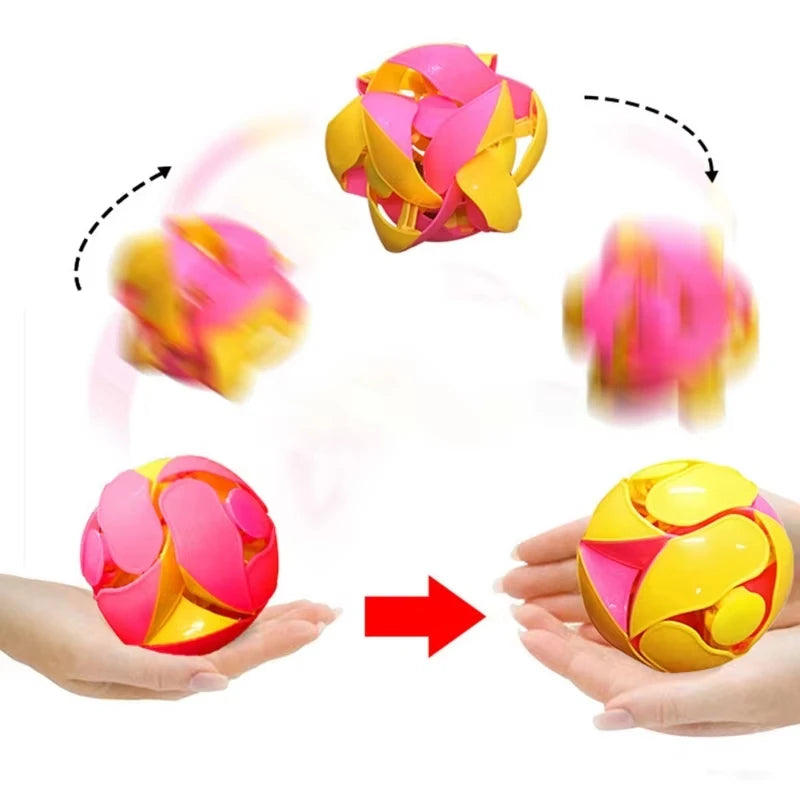 New Arrival Magic Color-Changing Outdoor Squeeze Hand Throwing Telescopic Creative Fun Toy Birthday Gift for Sports Toy Ball