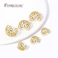 18K Gold Plated 12/16MM Large Beads Caps High Quality Filigree Bead Cap for DIY Handmade Jewelry Jewelry Findings Components