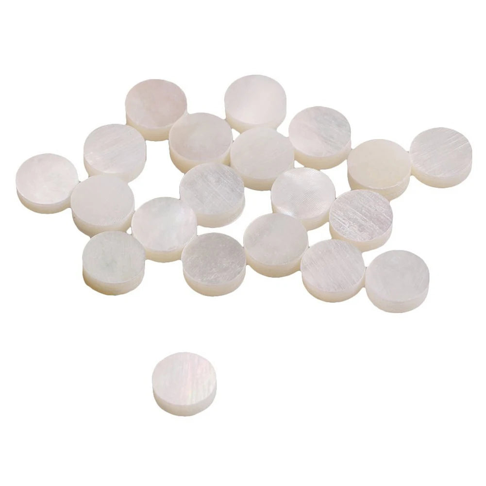 Wholesale MOP Abalone Shell Pearl White Inlay Dots Markers Stickers Fretboard Guitar Fret Inlay Dots for DIY Guitar Kits