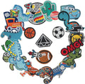 Wholesale Custom 24-Color Embroidered Patches Fun Text Chenille Patches for Personalized Clothing Use