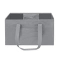 Folding Large Capacity Polyester Tote Bag Shopping Moving Organizer with Big Mesh Pocket
