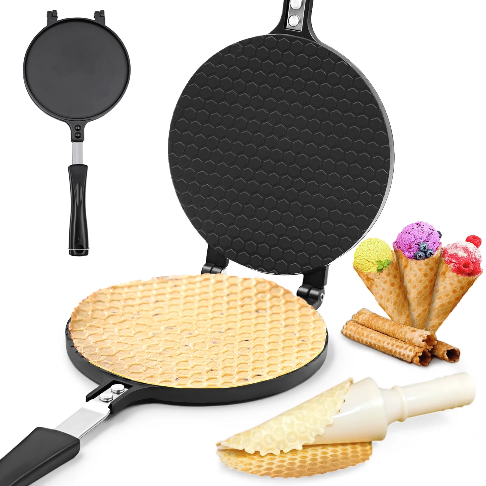Custom Kitchen Oven Breakfast Pan Mini Non-Stick Egg Waffles Pan Maker Waffle Baking Mold Bubble Egg Cake