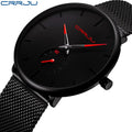 CRRJU 2150 Fashion Mens Watches Top New Luxury Quartz Watch Men Casual Slim Mesh Waterproof Sport Watch Relogio Masculino