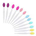 Private Label Lip Brush Tool Lip Scrub Brush Double-Sided Nose Cleaning Blackhead Remove Silicone Exfoliating Lip Brush 6 Colors