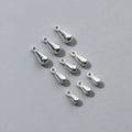 Newest Jewelry Accessories Wholesale Tiny 925 Sterling Silver Water Drop Shape Charm Pendants for Jewelry Making