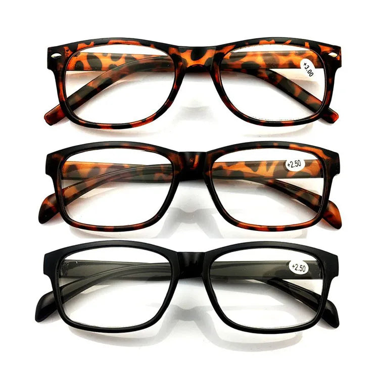 Reading Glasses Women Reading Black Adjustable Reading Optical Frames Fashion PVC Unisex 12pcs Per Color 7 -15 Days Experience