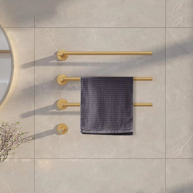 Wall Mounted Modern Stainless Steel Bathroom Towel Rack Stand Dryer with Heated Function