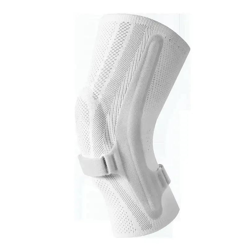 3D Knitted Knee Sleeve with Double Springs Stays  Silicone Pad compression Adjustable Breathable Knee Support for Sports