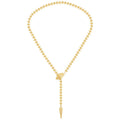 18K Gold-Plated Titanium Steel Pull-Out Y Snake Collarbone Chain Personalized Fashion Style Necklace