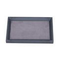 High-end PU Leather Eco-friendly Waterproof Handmade Valet Presentation Jewelry Store Watch Display Tray with Custom Logo