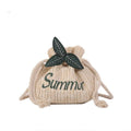 New Design Summer Beach Girls Straw Bucket Small Classic Straw Crossbody Bag Women's Beach Tote Bags Boho Chic Woven Straw Tote