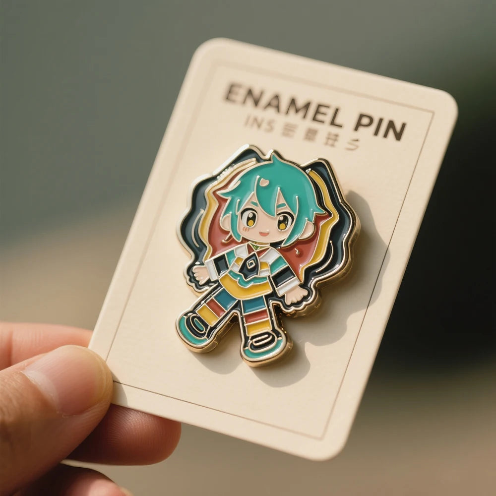 Custom Pins Metal Logo Enamel Manufacturer Direct Sell Metal Cute Cartoon Large Enamel Pin Custom Bulk Lapel Pins
