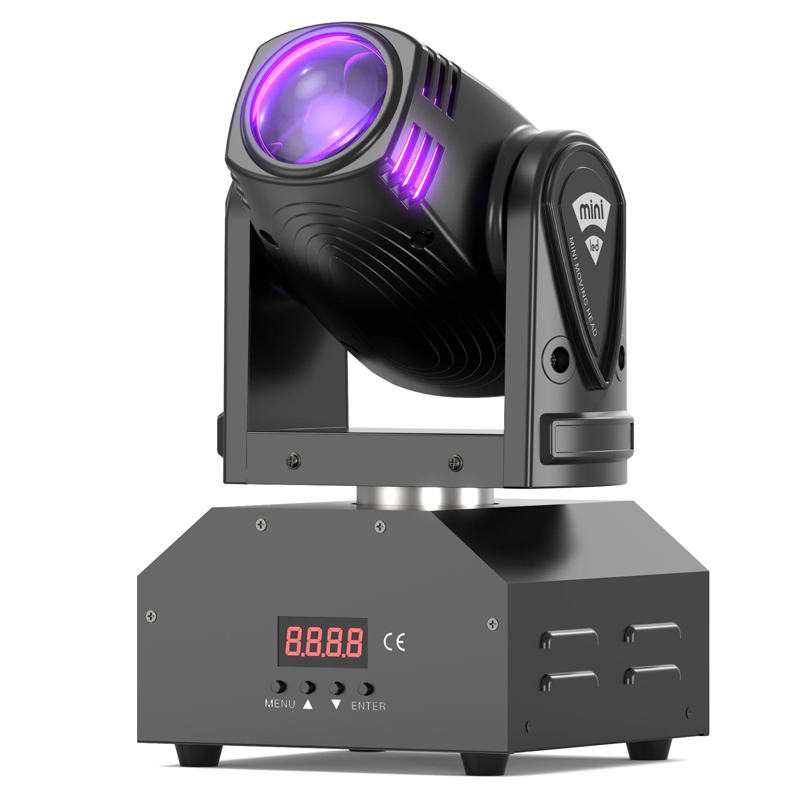 U`King Mini 10W Beam Moving Head Light RGBW Disco DJ Lights DMX Stage Light for Wedding Party Nightclub Dance Hall KTV