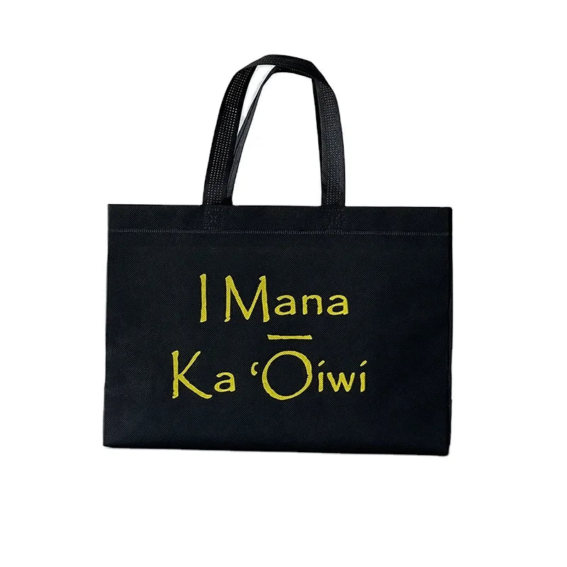 Waterproof Laminated Non Woven Bag Shiny Surface Reusable Shopping Tote Bag Eco Friendly Printed Gift Bag with Film Coating
