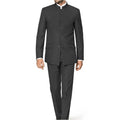 New Men Stand Mandarin Collar Mao Suit Slim Marriage Groom Best Man Suit Chinese-Style Dress Zhongshan Suits