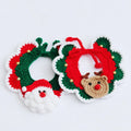 Wholesale Christmas Santa Elk Red Pet Dog Knitted Sweater Collar