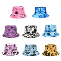 Tie Dye Reversible Trendy Bucket Hat Packable Foldable Fisherman Summer Beach Sun Bucket Hats for Women