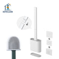 Best Selling Creative Wall-mounted Toilet Brush Set Household Long Handle Cleaning Tools TPR Brush Head Flat Brush All-season