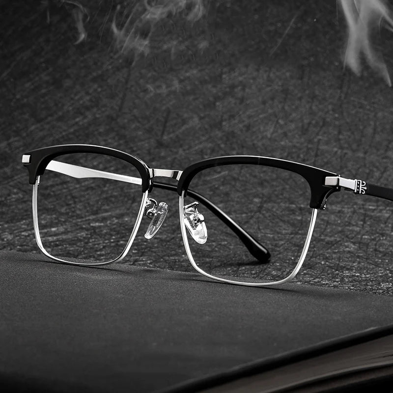 Stepper Titanium Eyeglass Frames Half Frame Reading Glasses Rimless  Eye Glasses Japan Titanium Eyewear Spectacle Frames