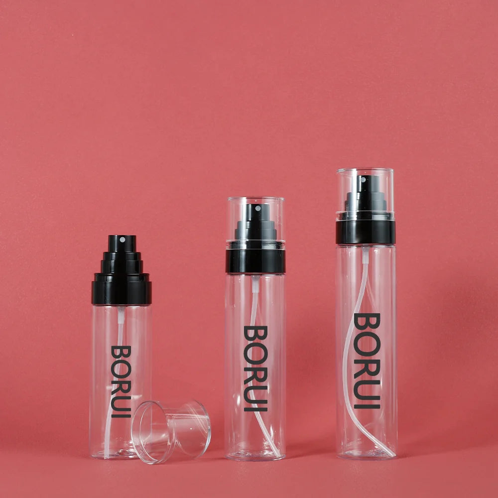 Borui Factory Direct Wholesale Plastic Spray Pump Bottles Acrylic Empty Airless Bottles for Shampoo Wig Skin Care Serum Storage