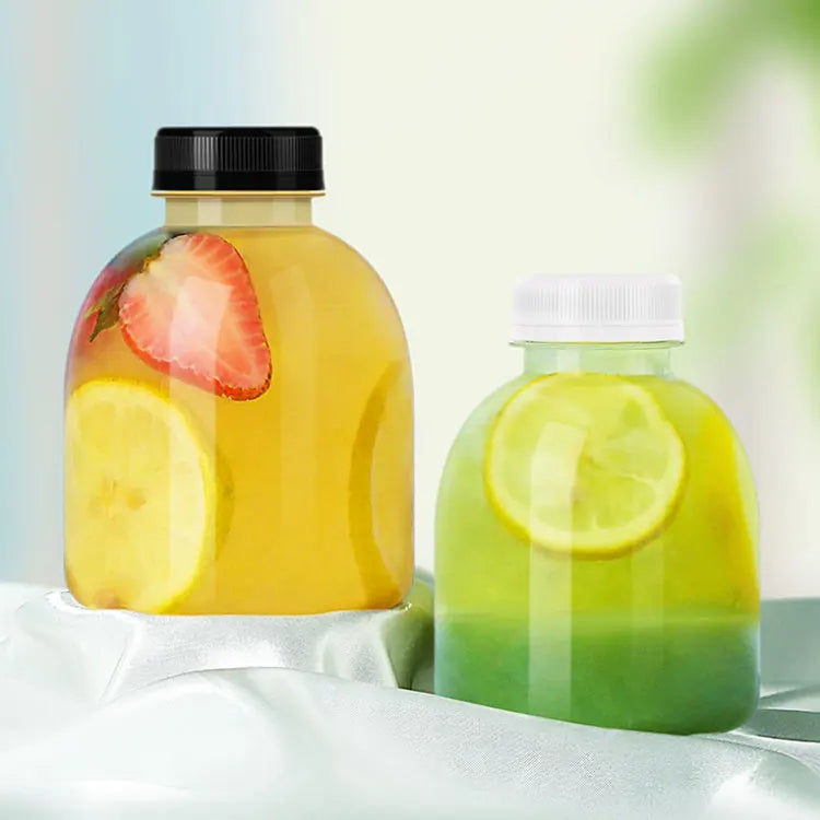 Wholesale Food Grade 250Ml Pet Juice Bottle Disposable Transparent Plastic Drinking Liquid Packaging Bottles for Juice Business