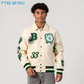 Oem Manufacturer High Quality College Baseball Bomber Letterman Jacket Chenille Embroidered Patches Leather Varsity Jacket Men