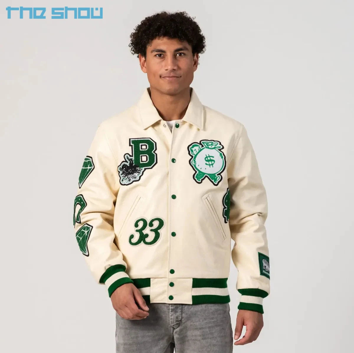 Oem Manufacturer High Quality College Baseball Bomber Letterman Jacket Chenille Embroidered Patches Leather Varsity Jacket Men