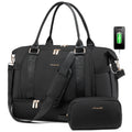 LOVEVOOK Waterproof  2pcs Tote Weekender Bag Swim Gym USB Bag for Travel Sports Duffel Bags With Shoe Compartment Unisex