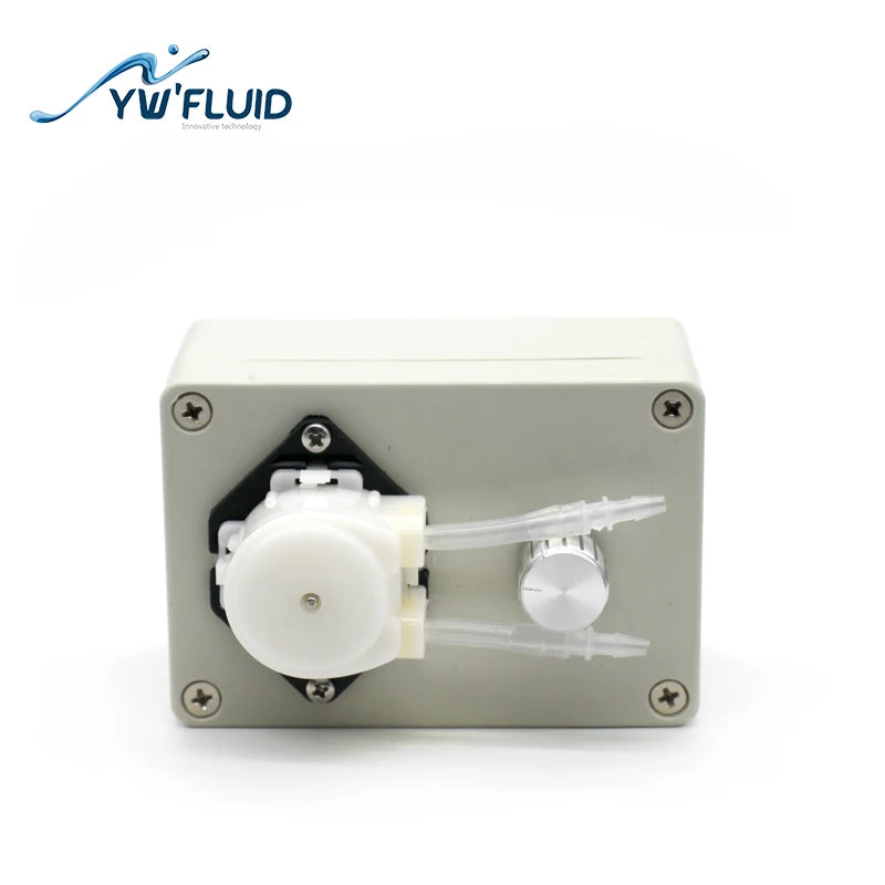 YWFluid Flow Rate Adjustable 0.2-100ml/min Micro Liquid Sampling Peristaltic Pumps with Speed Control Knob Used for Laboratory