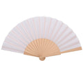 FAREA Elegant 23cm Spanish Wooden Folding Fan Decoration Wooden Gift Polycotton Hand Fan with Gift Bag Wedding & Party