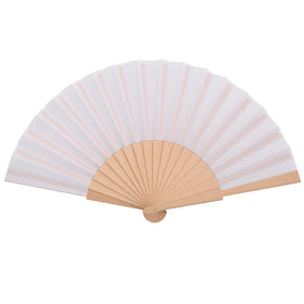 FAREA Elegant 23cm Spanish Wooden Folding Fan Decoration Wooden Gift Polycotton Hand Fan with Gift Bag Wedding & Party