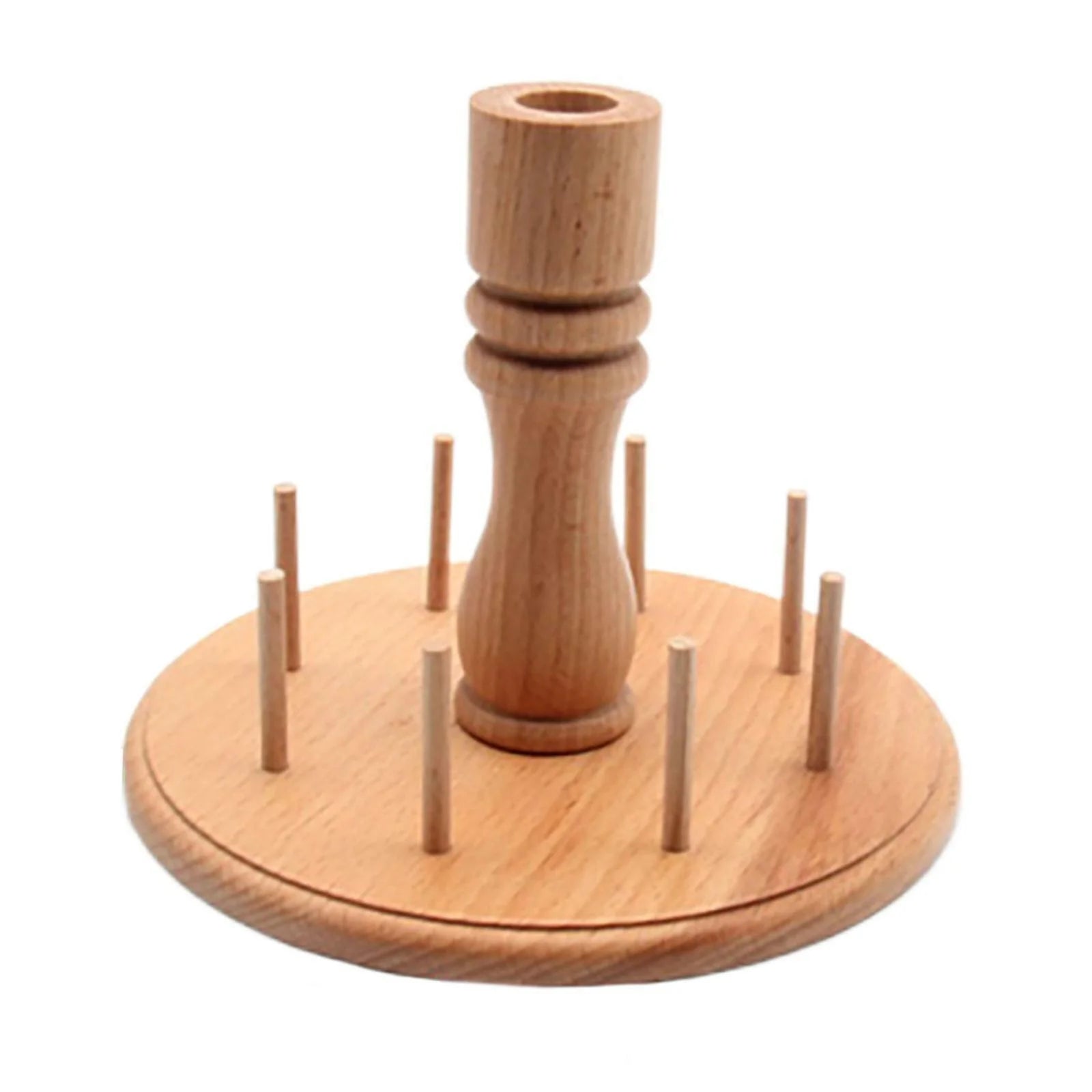 Beech Wooden Sewing Knitting Tools Crochet Accessories 8 Spool Bobbin Thread Yarn Holder