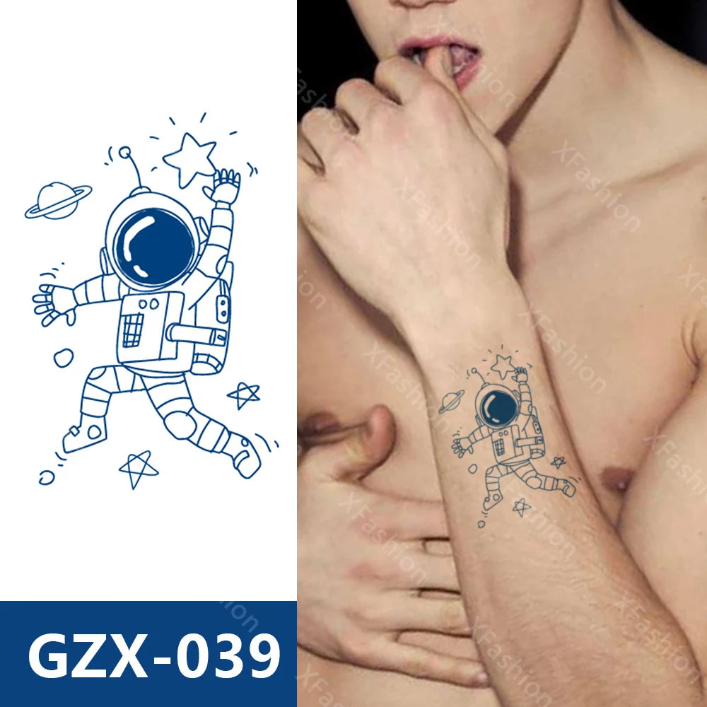Semi-Permanent Waterproof Herbal Juice Tattoo Stickers for Men and Women Long Lasting Temporary Tattoo Design