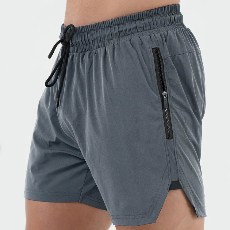 Hot Sale Men's Casual Style Activewear Wicking Polyester Sweat Shorts for Fitness Running Gym Training-Light Weight