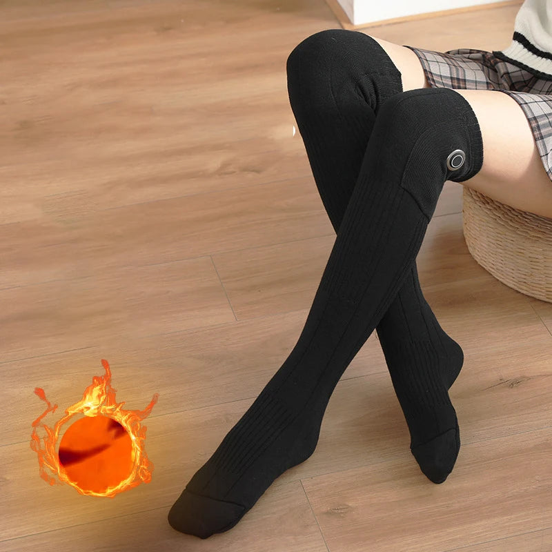 Wholesale Winter Warm  Electrical Heater Socks Rechargeable Battery USB Heated Socks for Men Women