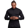 Autumn Fashion Long Sleeve Shirt Men Super Fit Male Casual Social Business Dress Shirt Brand Men Fitness Sports Clothing