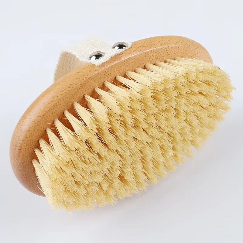 Hot Selling 100% Natural Bamboo Bath Brush Custom Eco-friendly Low MOQ Wooden Bath Brush with Laser Type